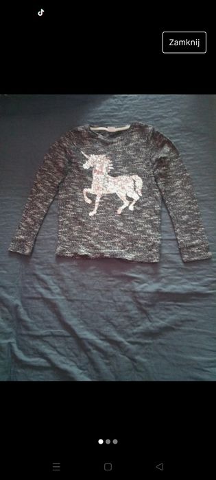 Sweterek z jednorożcem