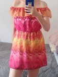 Kolorowa sukienka mini ASOS 38 M