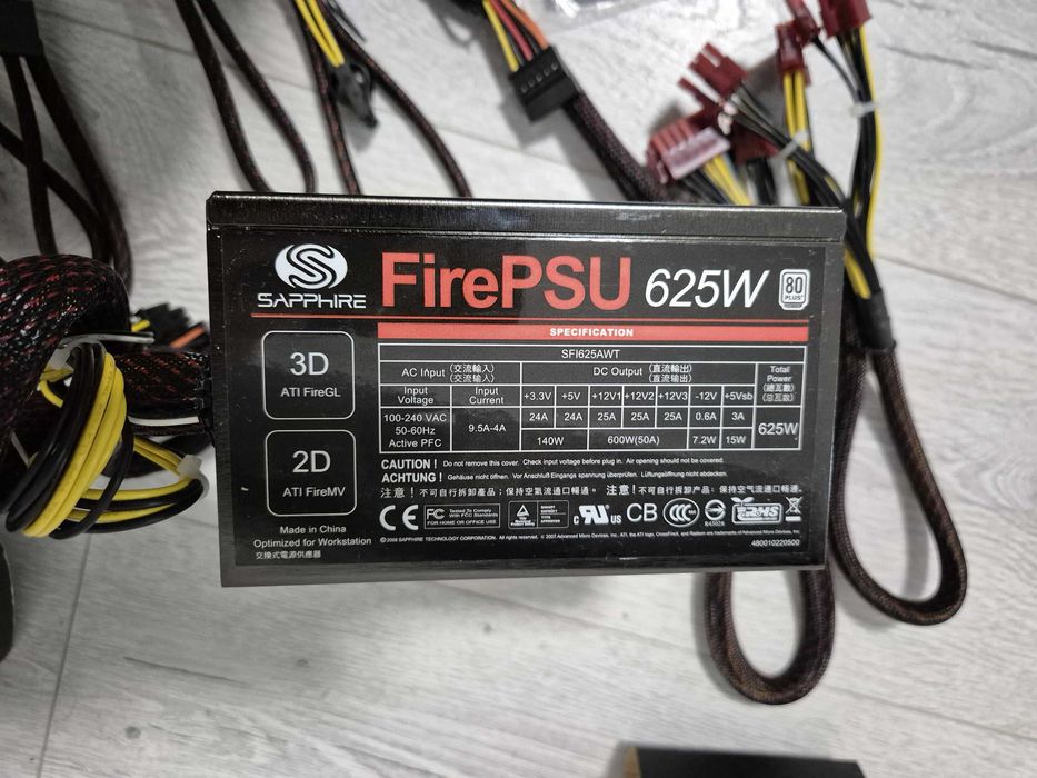 новий блок живлення модульний 625W Sapphire PURE добротний. Trade-IN