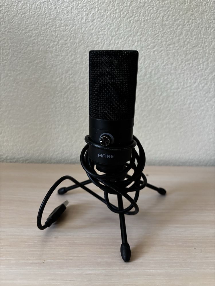 USB мікрофон Fifine K669B | Для стрімів, запису та подкастів