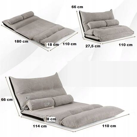 Rozkładana sofa kanapa podłogowa 3w1