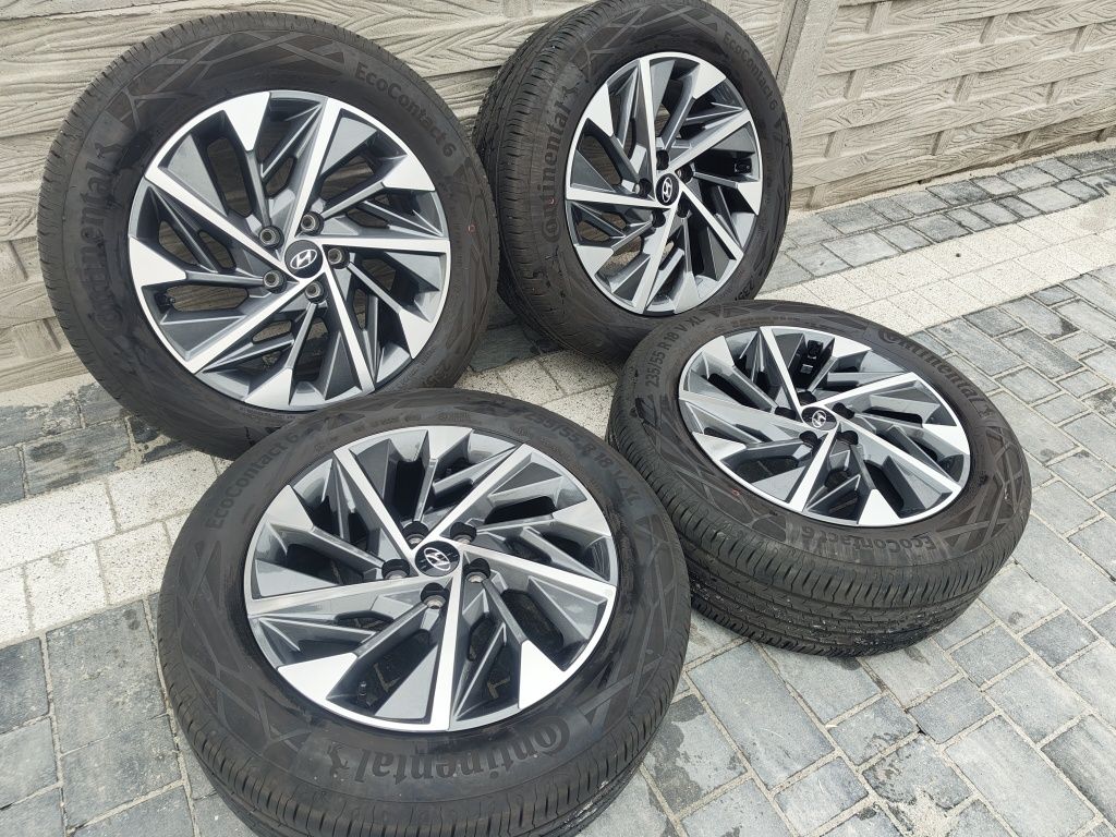 Super Felgi Hyundai 18!! Tucson 5x114.3 opony Lato Continental Kona