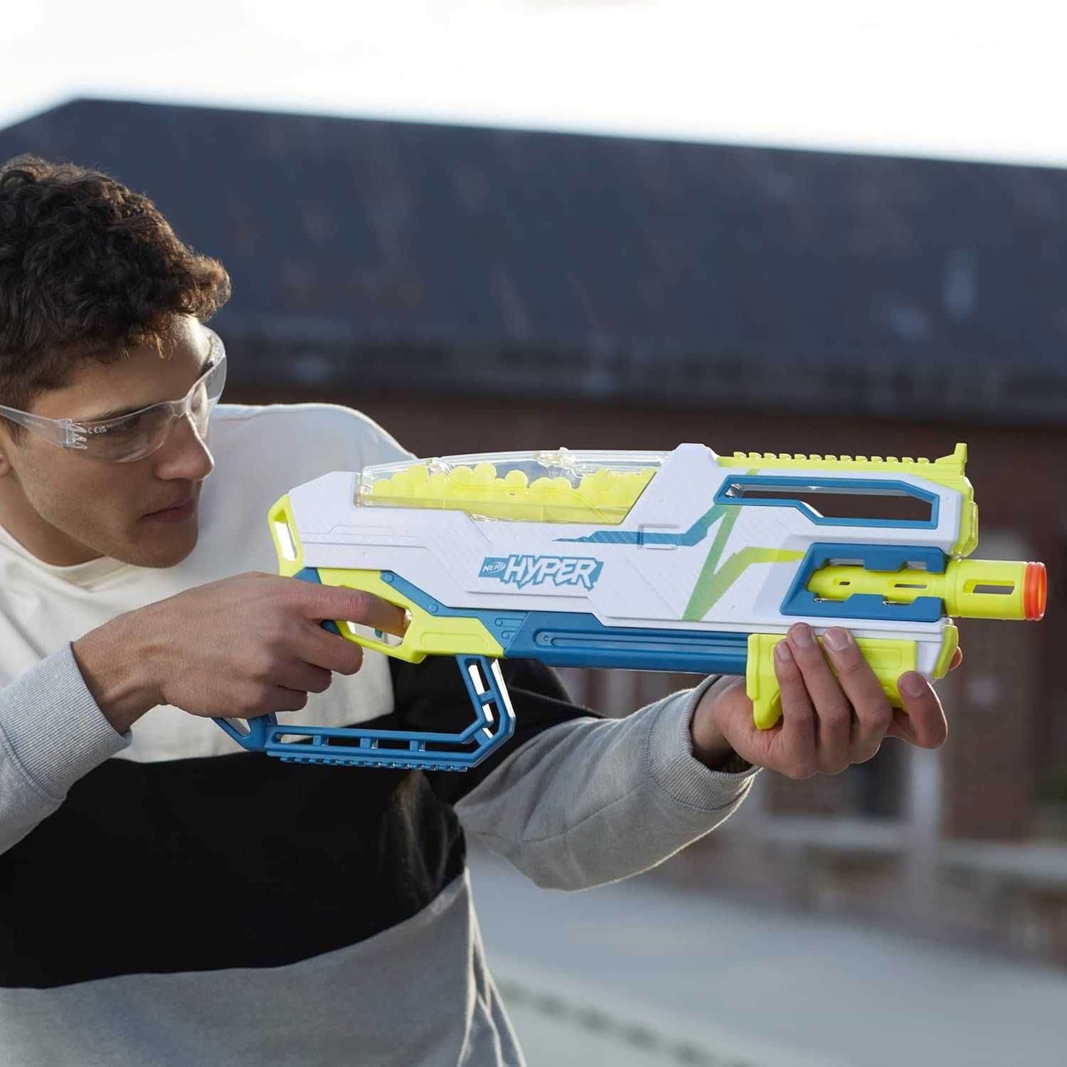 Оригінал Nerf Hyper Bundle Siege-50 Помповий бластер, стріляє кульками
