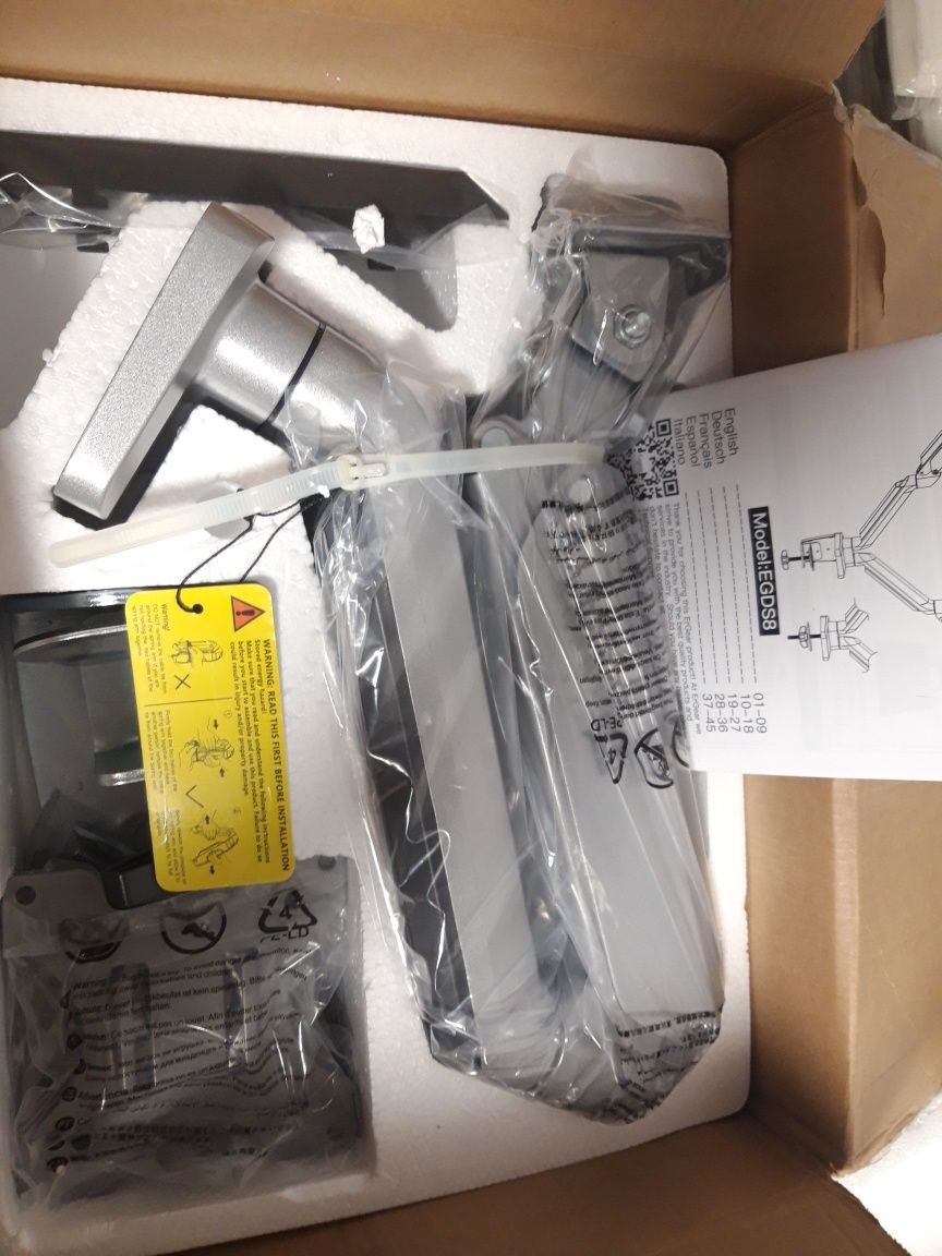 Uchwyt do 2 monitorów 13-32 " max 8 kg firmy ErGear model EGDS