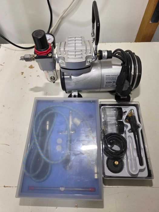 Aerógrafo com Compressor de Ar