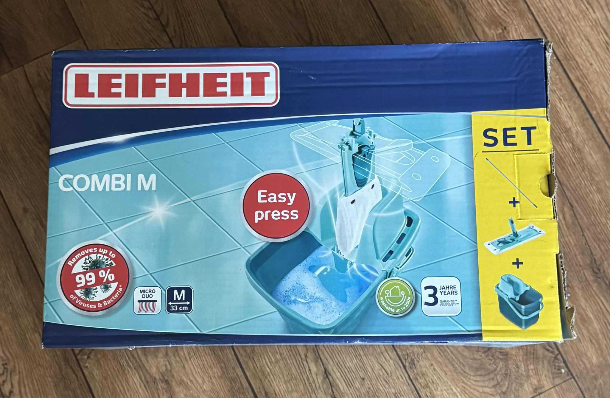 Zestaw Combi M mop + wiaderko + wyciskacz Combi M Leifheit