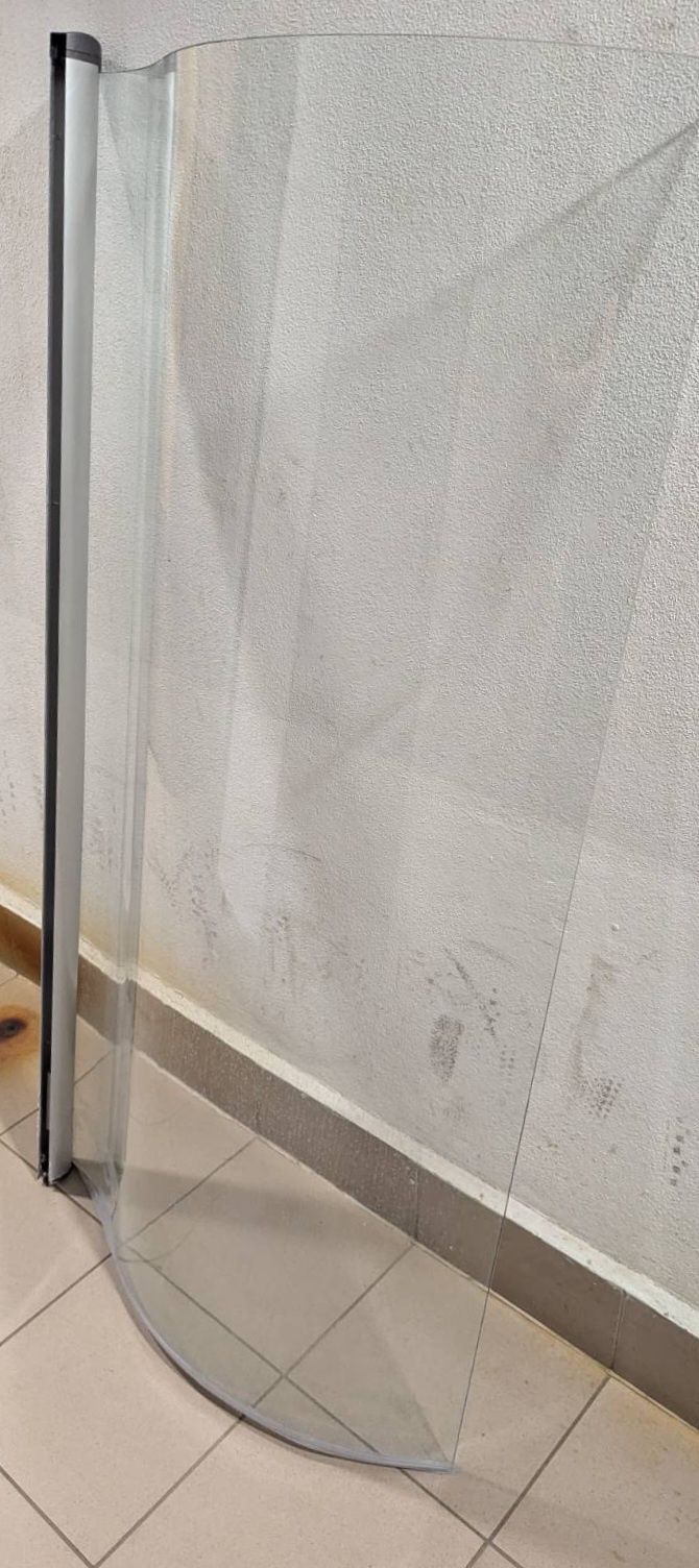 Szkło, wanna - parawan nawannowy, szyba na wannę półokrągła