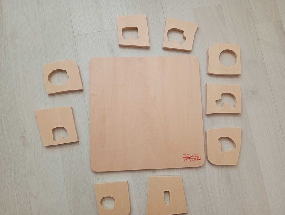 Dopasuj zwierzątka EMPIS_Bigjigs Toys_Puzzle z szablonami-układanka