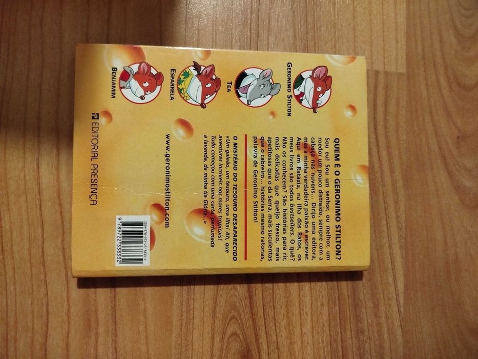 Livro Geronimo Stilton - O Mistério do Tesouro Desaparecido