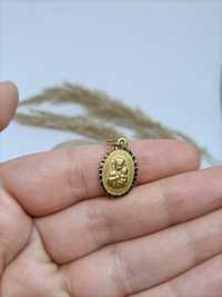 Medalik na komunię ze złota, złoto pr 585
