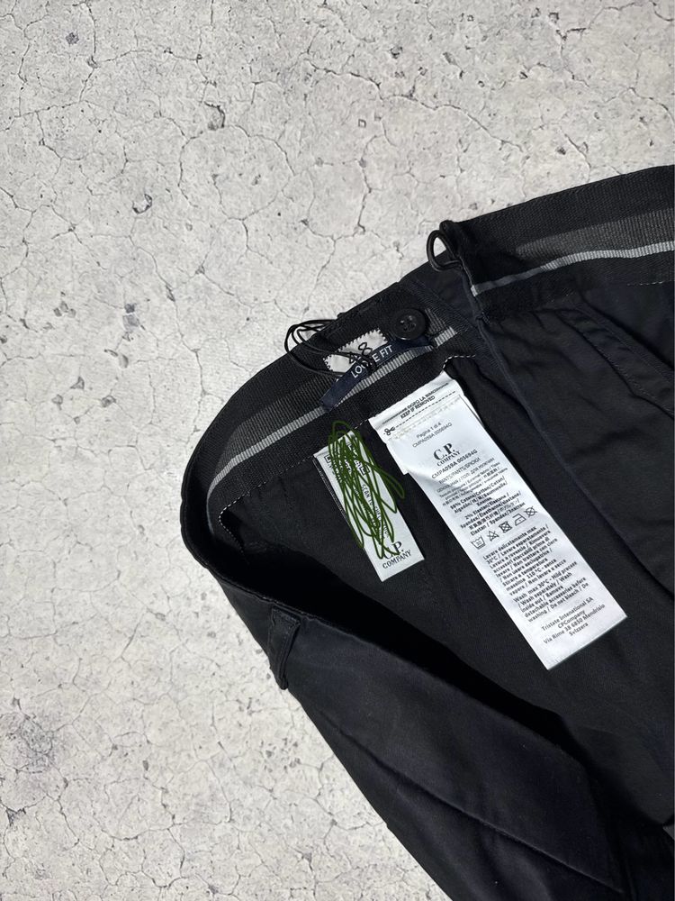 Новые Карго Штаны C.P Company С Линзой Оригинал M-L Casual Черные