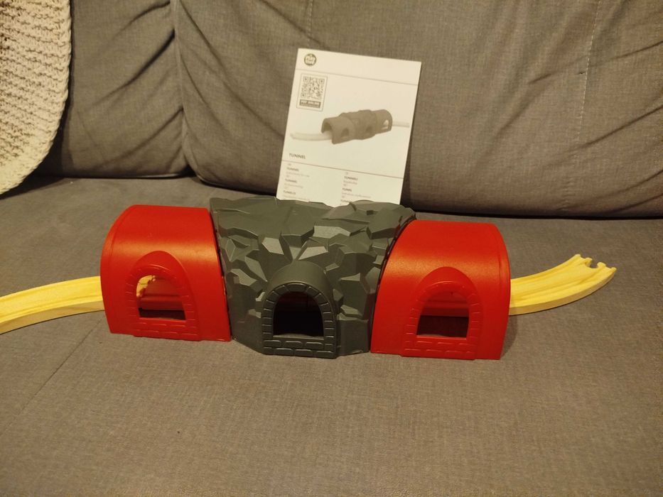 Tunel tory drewniane zestaw kolejka playtive lidl