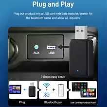 CarPlay & Android Auto Adaptador sem fio