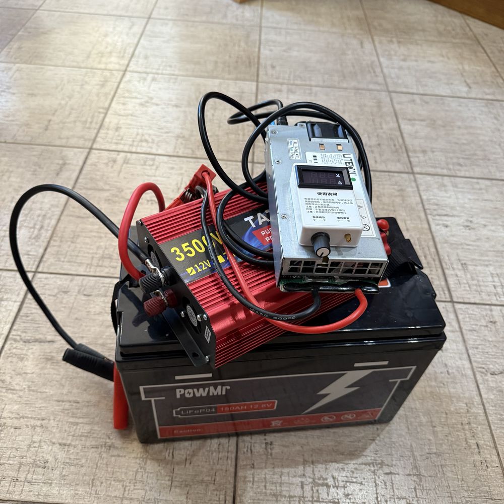 Акумулятор PowMR LiFePo4 150 Аг+зарядка+інвертор 3500 w