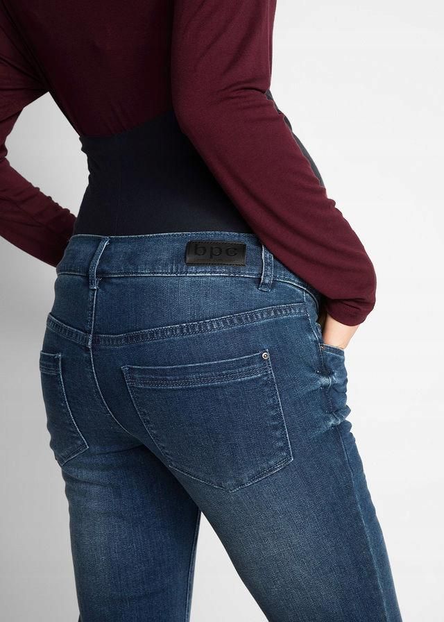 bonprix ciążowe jeansowe spodnie bootcut 34