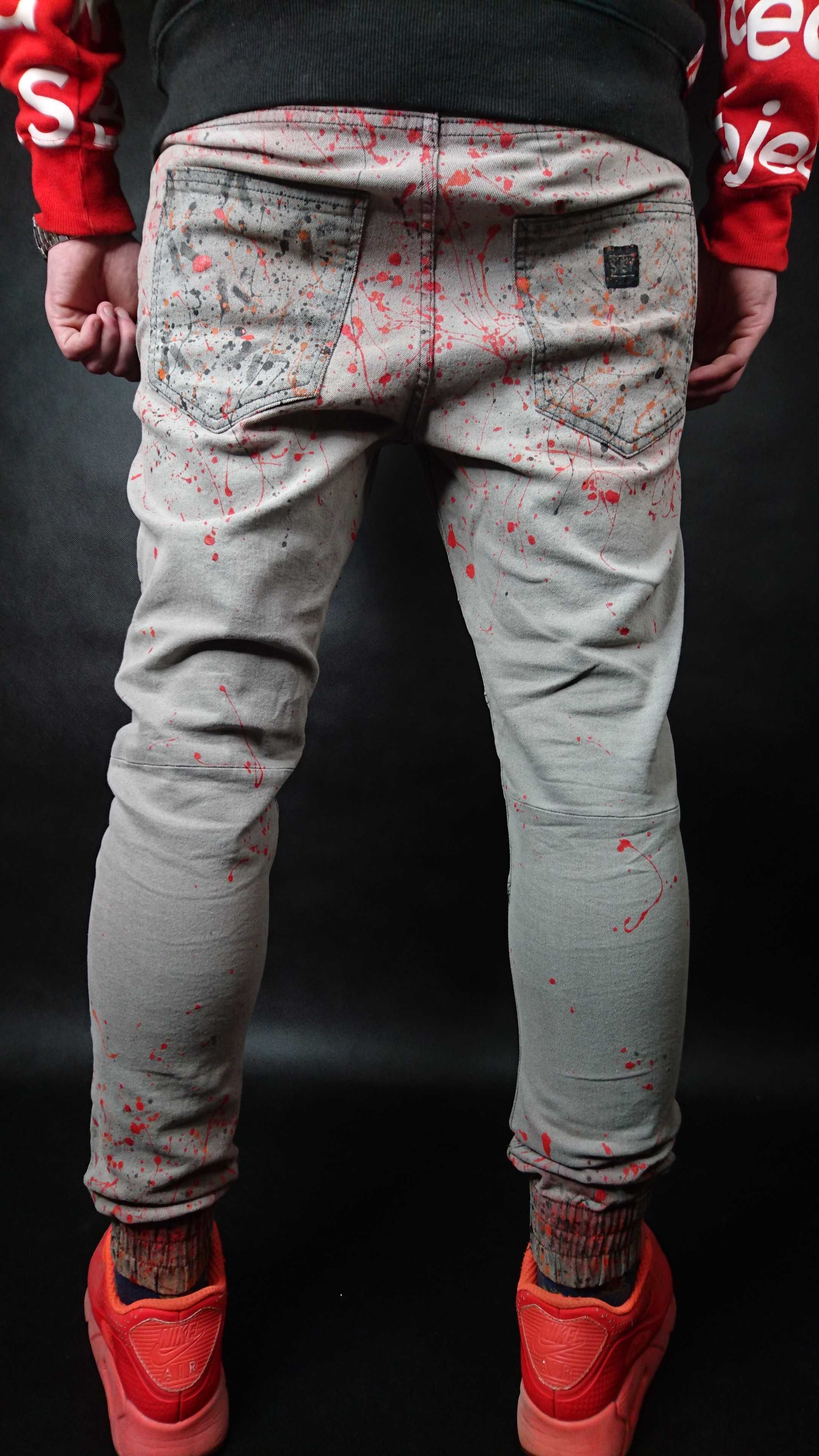 Sinsay Custom Sneakers Kickso Pants Jogger Spodnie M 28