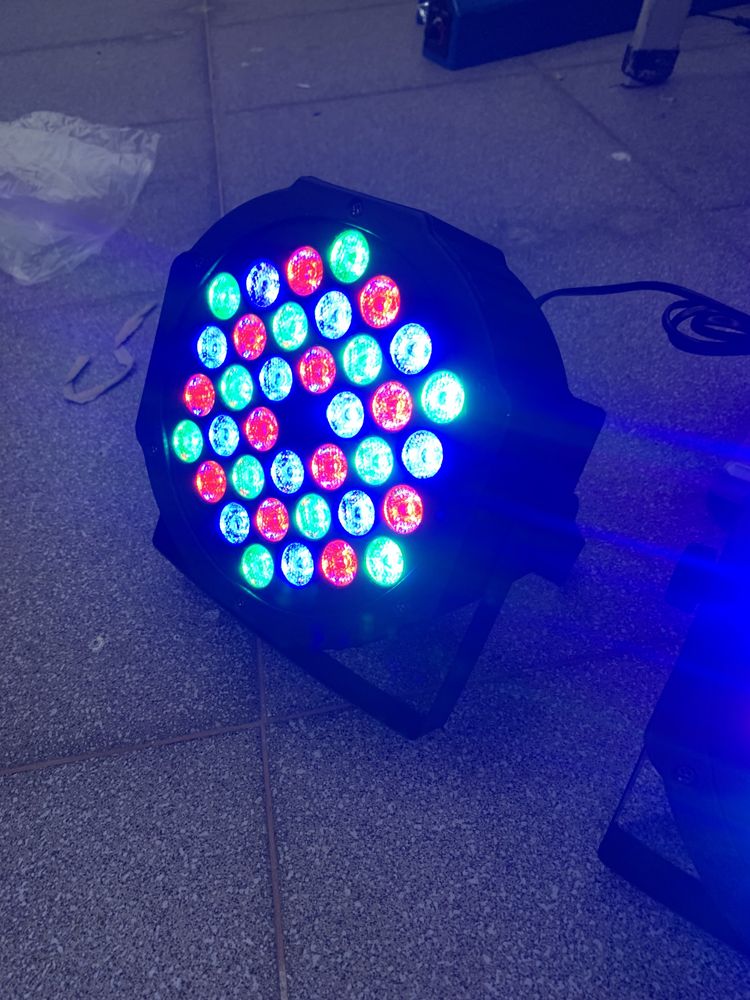 10 projetores dmx 36 leds