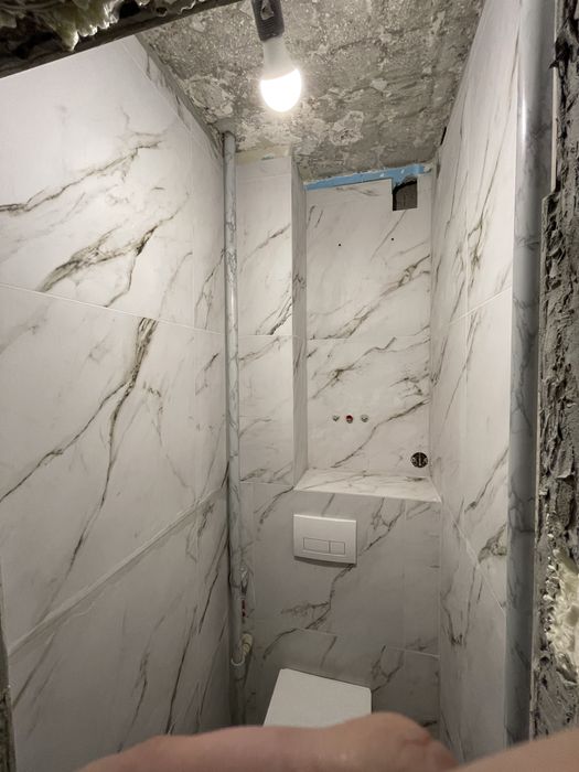 Шпаклівка,укладання плитки,ламінату