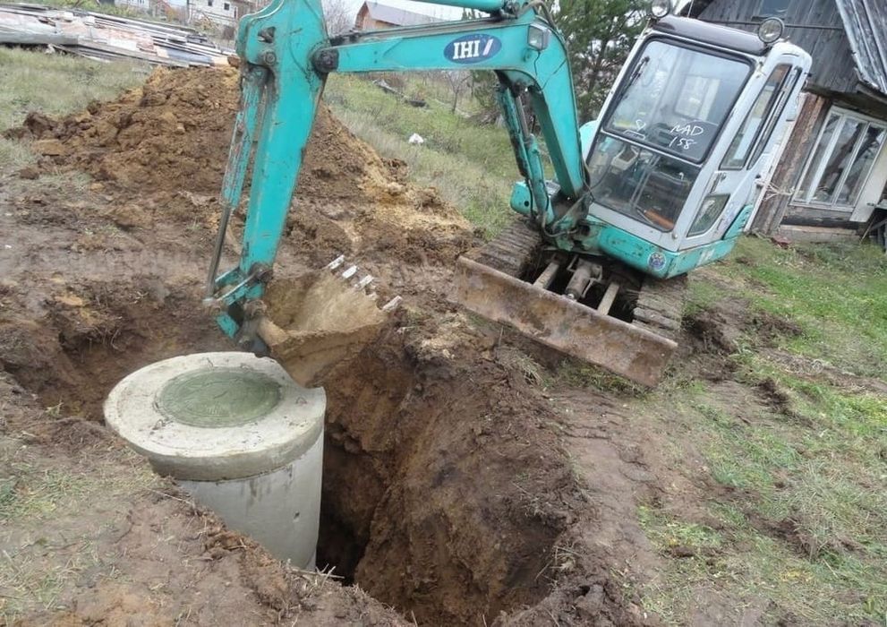 Каналізація з бетонних кілець септик, гарантія якості. 20/35 m3