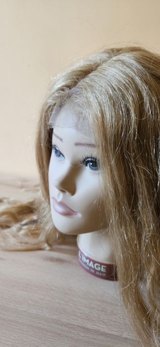 Nowa peruka naturalne słowiańskie kręcone włosy