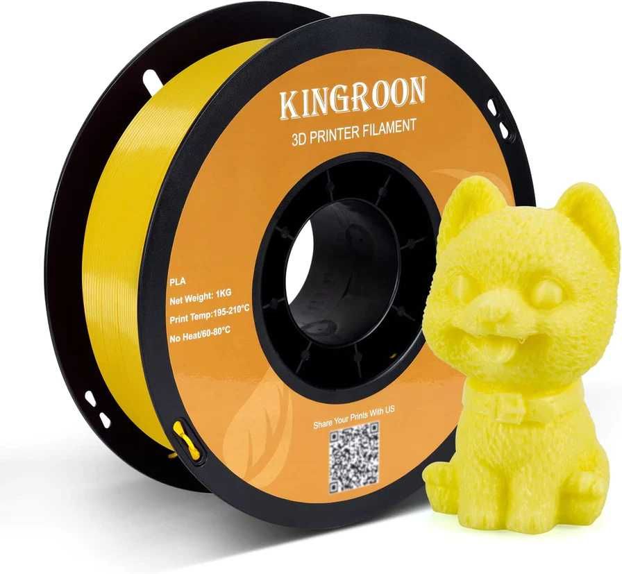 PLA пластик Kingroon для 3D друку чорний, жовтий, червоний
