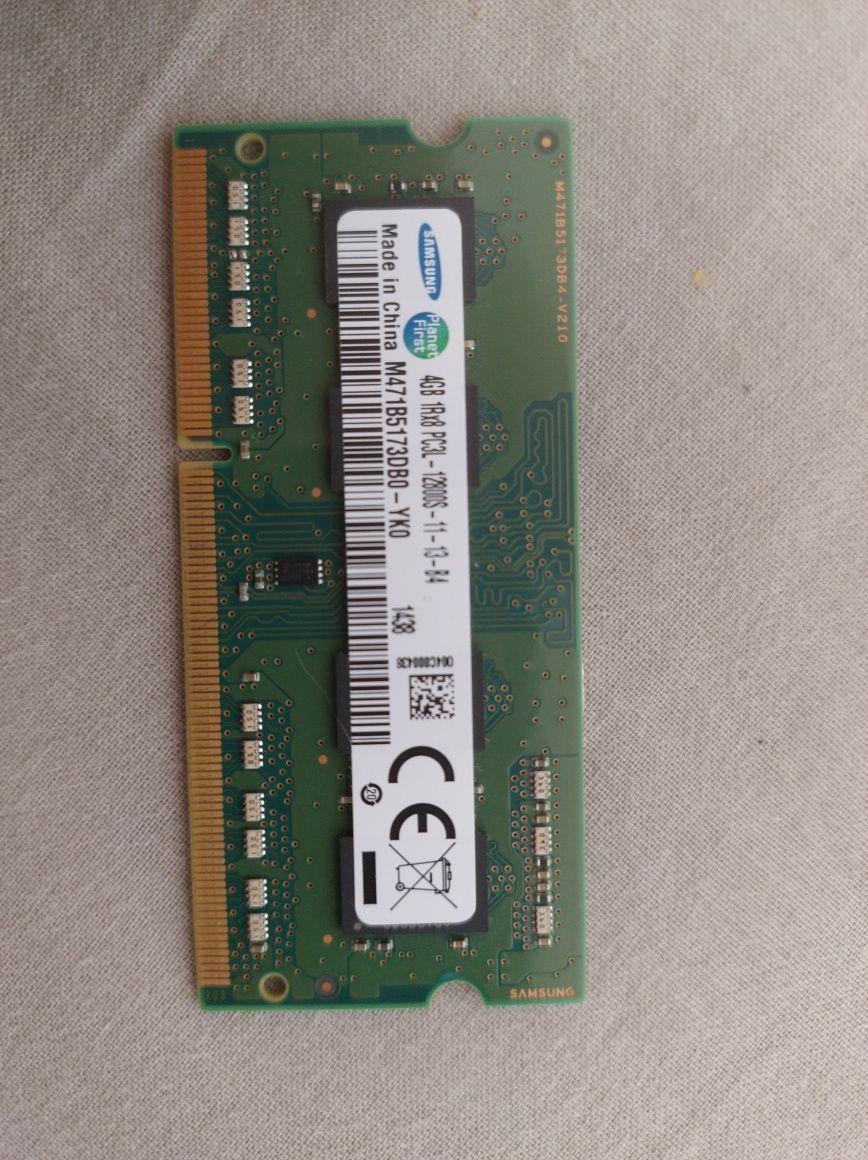 Pamięć RAM ddr3 4Gb 1Rx8 PC3L-12800S-11-13-B4 samsung