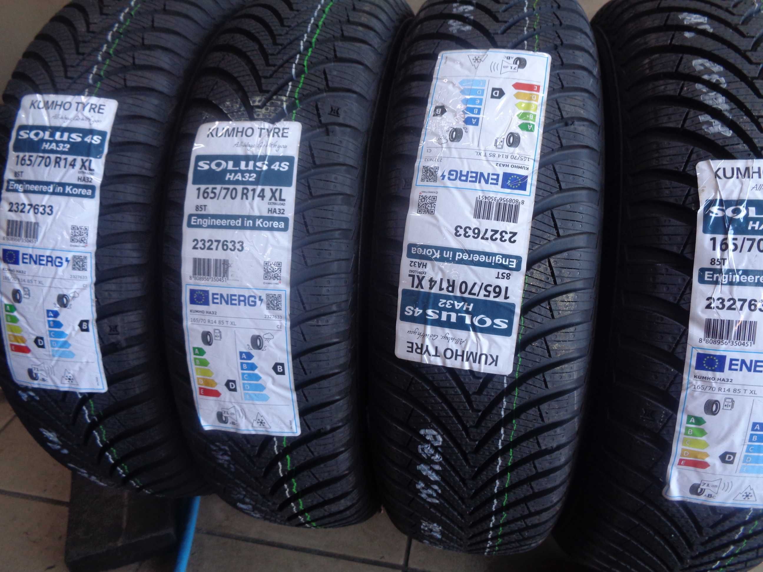 NOWE 165/70R14 KUMHO Solus 4S HA32 , Opony Całoroczne , Dobre recenzje