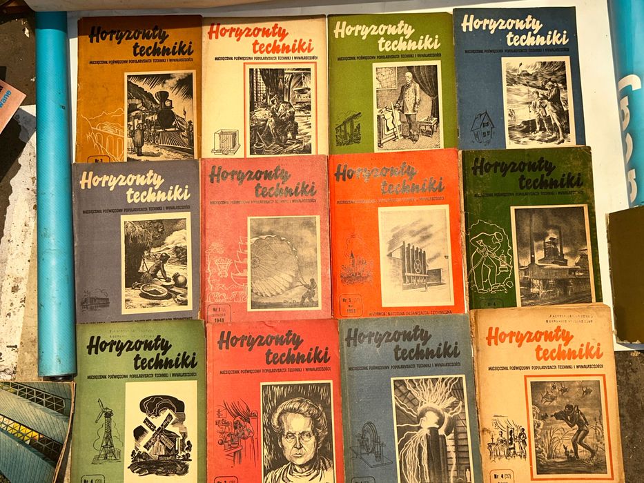 HORYZONTY TECHNIKI 12 sztuk czasopism z lat 1948/1956