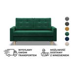 Sofa Kanapa 2-osobowa Rozkładana do Salonu Poczekalni Pojemnik Blank