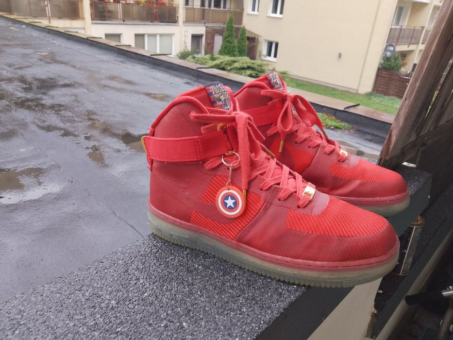 Nike Air Force 1 high Red r44