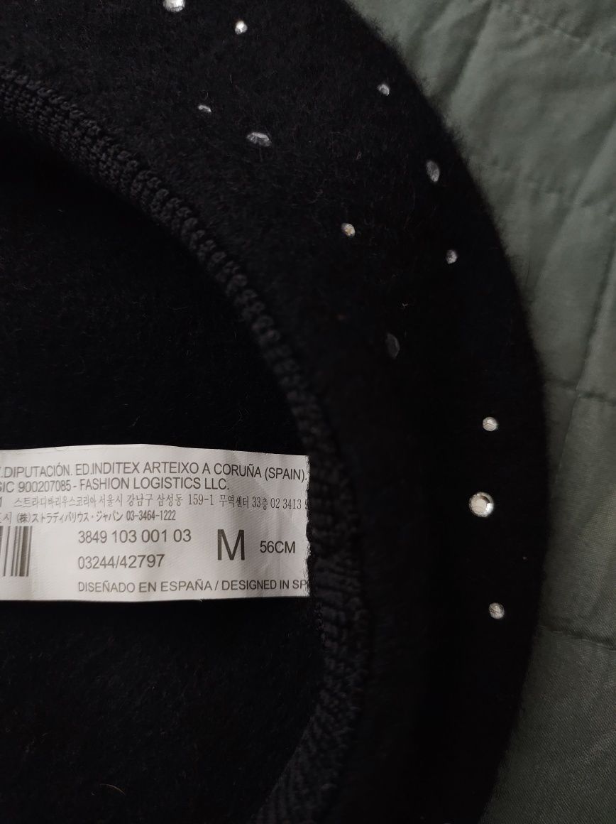 Stradivarius rozmiar M wełniany beret damski