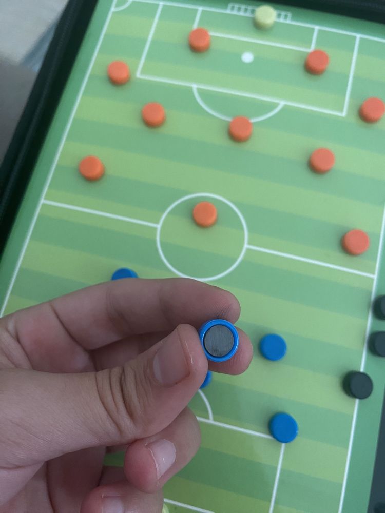 Quadro magnético para treinador de futebol