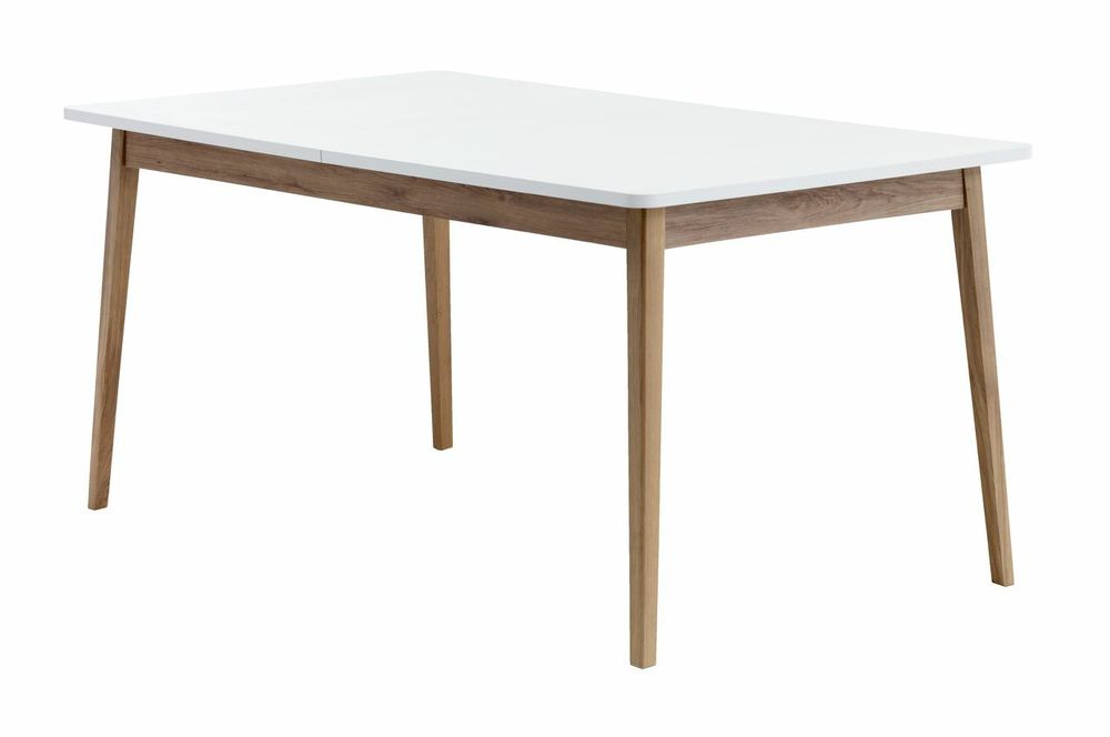 Stół rozkładany do jadalni - salon GAMMELGAB 90x160 drewno biały dab