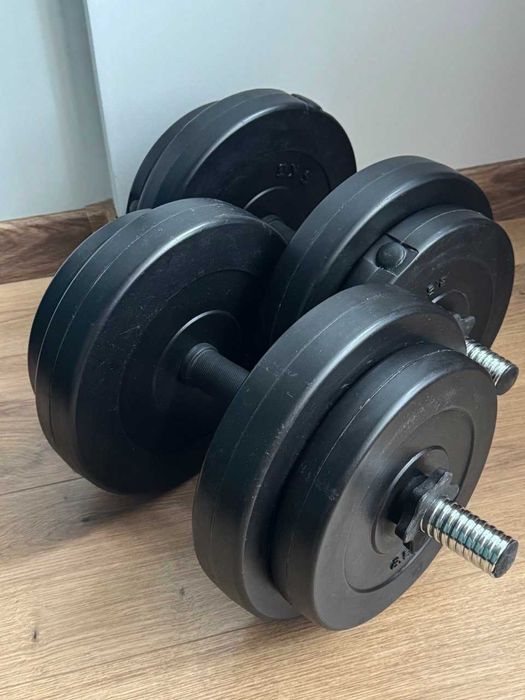 Гантелі (2х15 кг) + диски (35 кг)