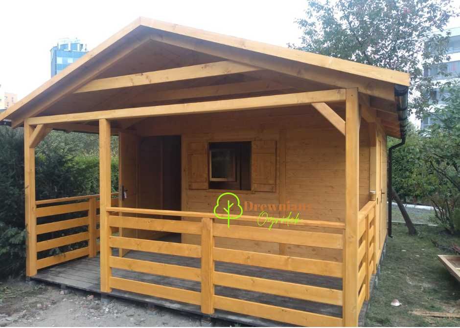 Domek drewniany letniskowy 20 m2, Domek ogrodowy- Montaż w cenie