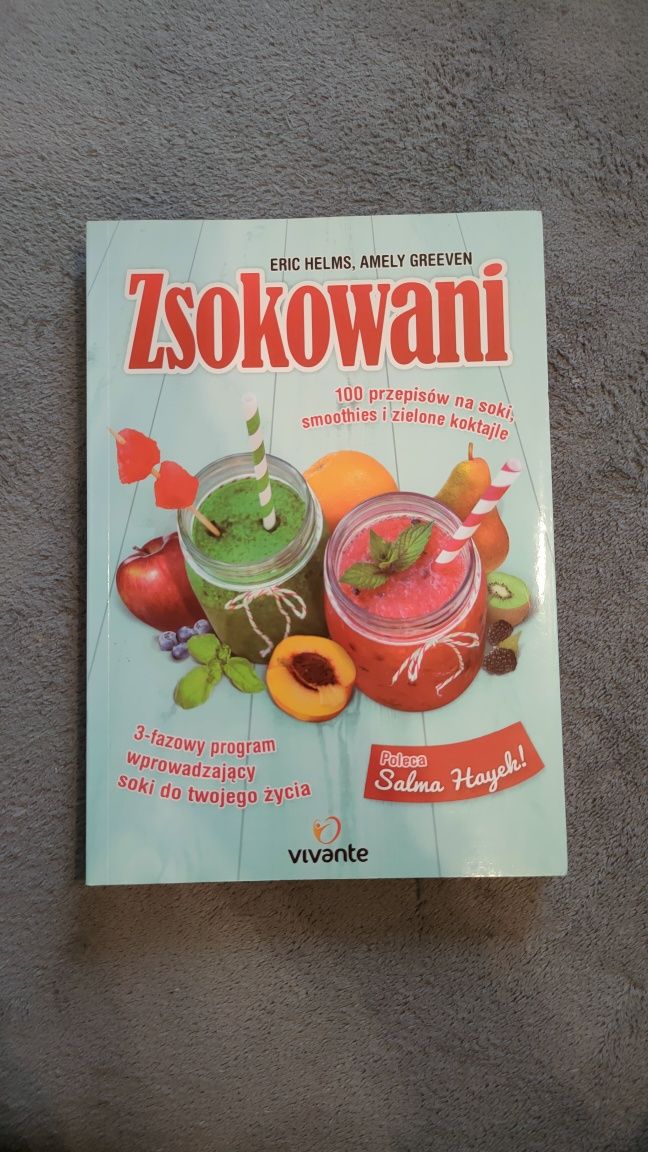 Zsokowani, książka przepisy na smoothie soki, stan jak nowa