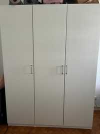 Roupeiro IKEA PAX / Forsand Branco com 3 Portas