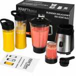 BLENDER KIELICHOWY DO KOKTAJLI 1500W Zestaw Szklany Młynek smoothie