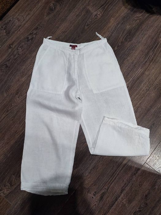 Штани бриджі льняні