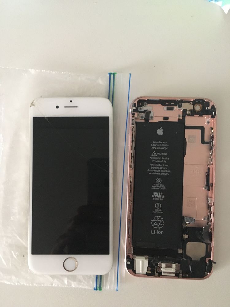 iPhone 6s rose gold, на запчасти без платы