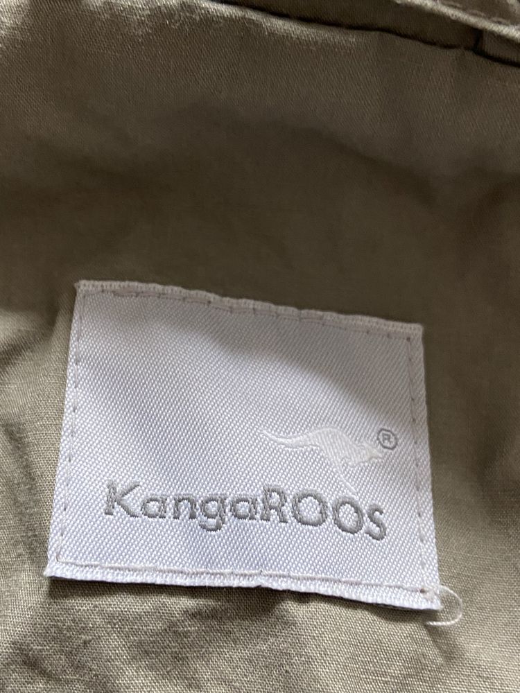 Kangaroos 42 szara kurtka XL wiatrówka damska bawełna wiosna Vintage