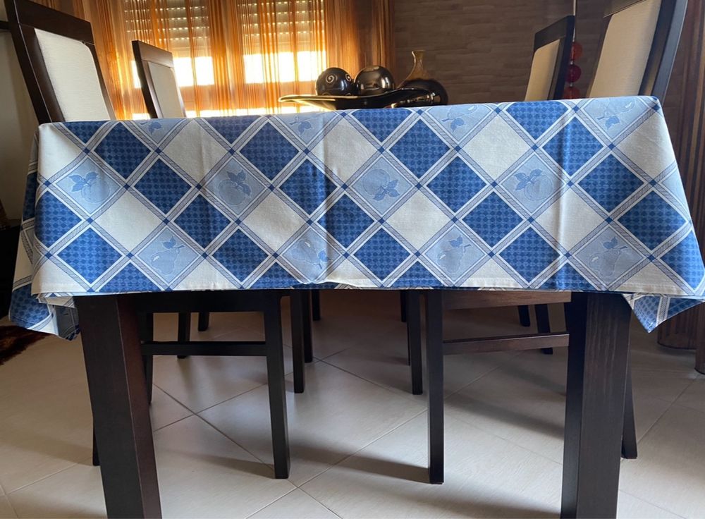 Tolha de mesa tons azul nova