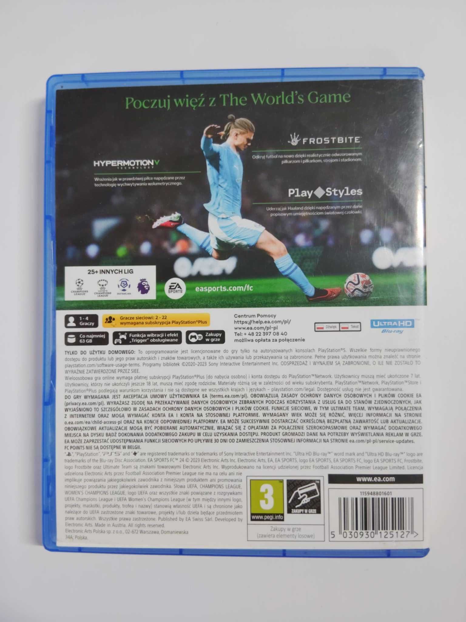 FC 24 PS5 Polska wersja FIFA 2024 gra na konsole
