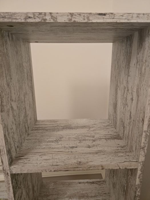 Estante de carvalho branca SCALA