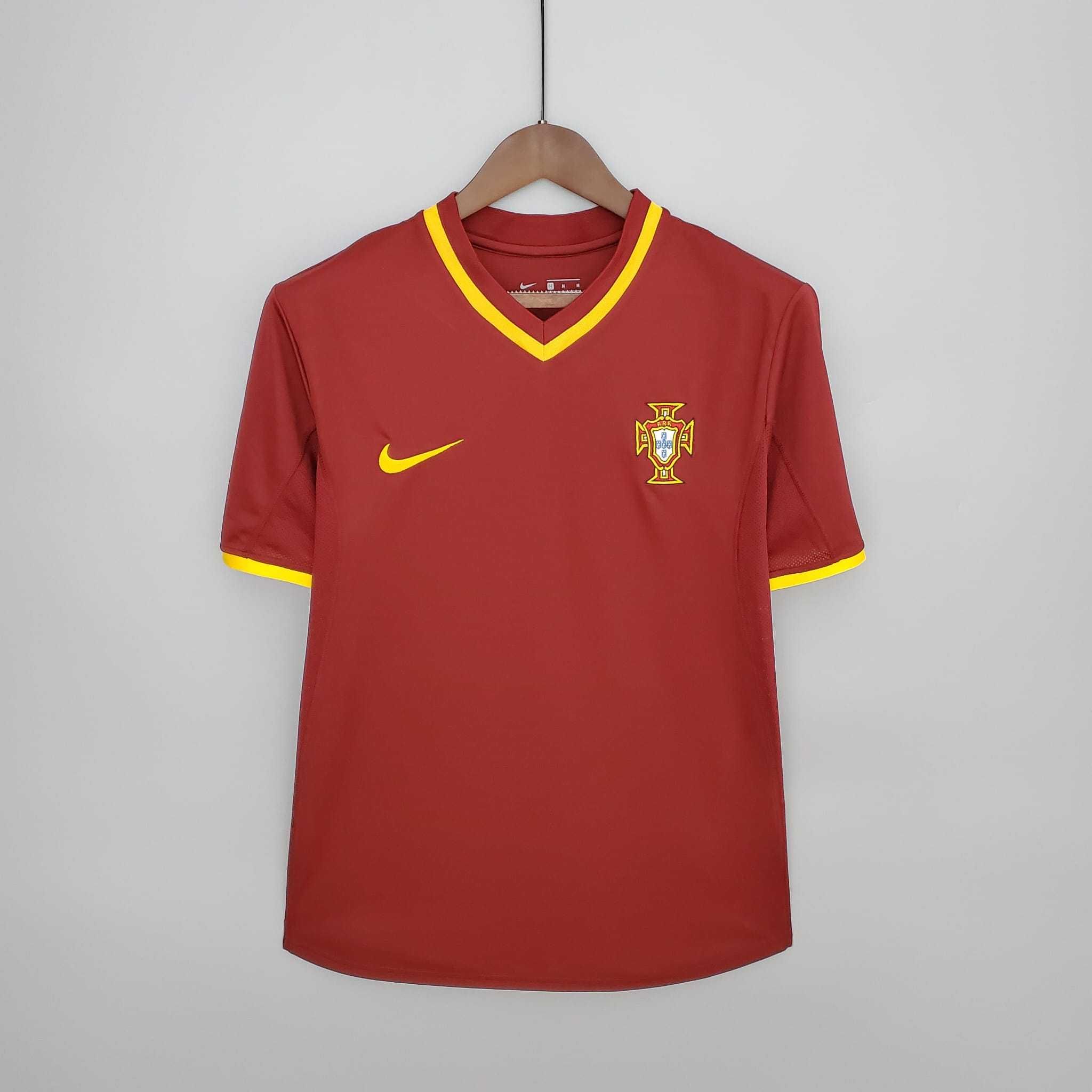 Camisola da Seleção Portuguesa Retrô 1998 a 2018.