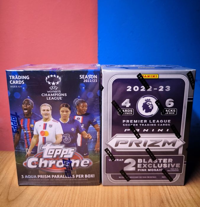 ZESTAW 2x BOX: Topps Chrome UEFA Women’s + Panini Prizm Premier League