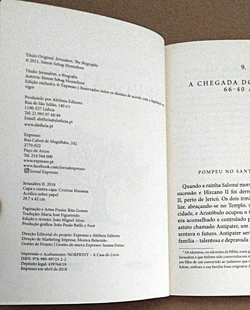 Jerusalém: A Biografia Volume II - Livro Usado em Bom Estado