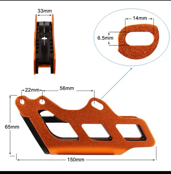 Ловушка цепи слайдер хонда crf кові мах 300, адванс, уловлювач ланцюга