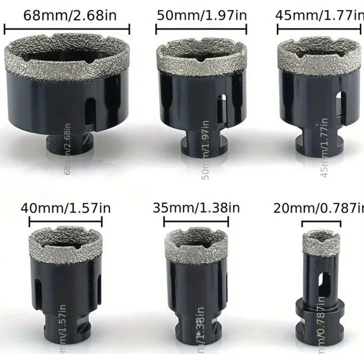 АКЦІЯ!!!Набір алмазних коронок, для плитки!