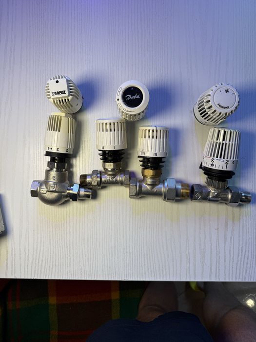 Danfoss, Herz, Heimeier. Термостатична головка, клапан